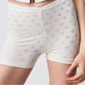 NWOT Free People Seamless Eyelet Shorts